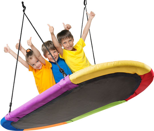 Costway Fabric Hanging Swing Nest 150x80cm Multicolour