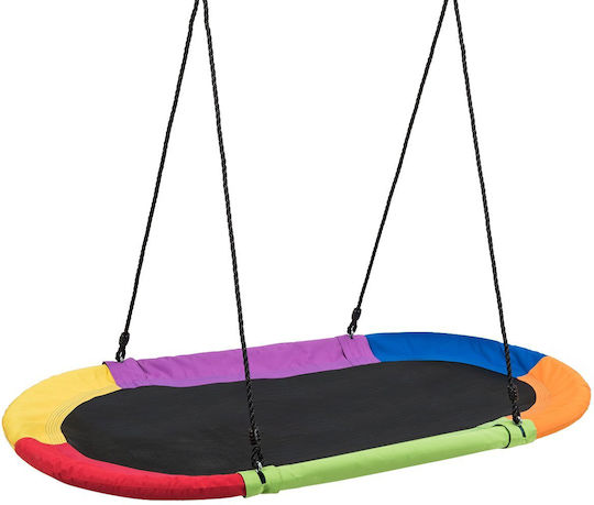 Costway Fabric Hanging Swing Nest 150x80cm Multicolour