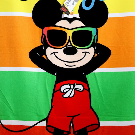 Disney Mickey Παιδική Πετσέτα Θαλάσσης Mickey 137x67εκ.