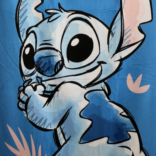 Aymax Παιδική Πετσέτα Θαλάσσης Μπλε Lilo & Stitch 140x70εκ.