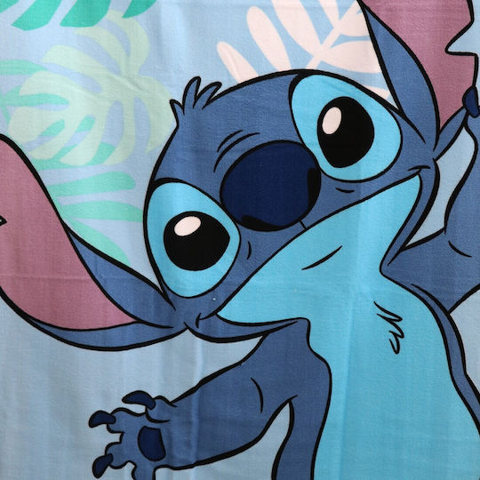 Aymax Детски плажен кърпа Син Lilo & Stitch 140x70см.