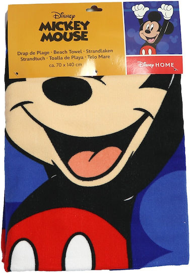 Aymax Kinder-Strandtuch Blau Mickey 140x70cm