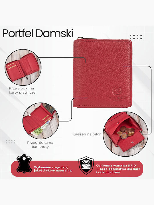 Дамско Портмоне с RFID Червен