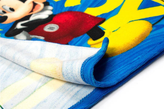 Dimcol Πόντσο Θαλάσσης Quick Dry Disney Home Mickey 93 50x100 Blue 100% Microfiber