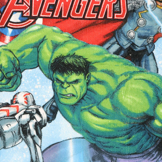 Marvel Comic Books Παιδικό Πόντσο Θαλάσσης Avengers Μπλε