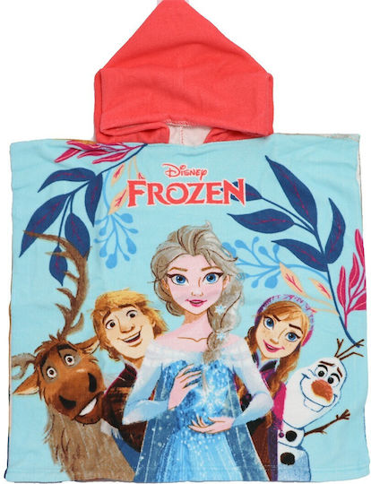 Summertiempo Kids Beach Poncho Frozen Light Blue 100 x 100cm