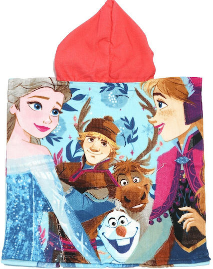 Summertiempo Kids Beach Poncho Frozen Light Blue 100 x 100cm