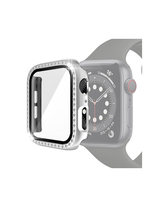 Пластмасов Калъф в Сребрист цвят за Apple Watch Series 3, 2, 1 38мм