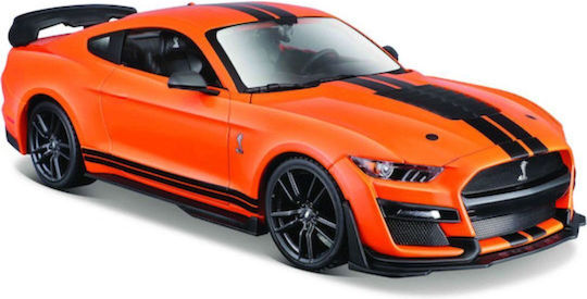 1/24 Ford Mustang Shelby Gt500 2020 Orange Black Stripes