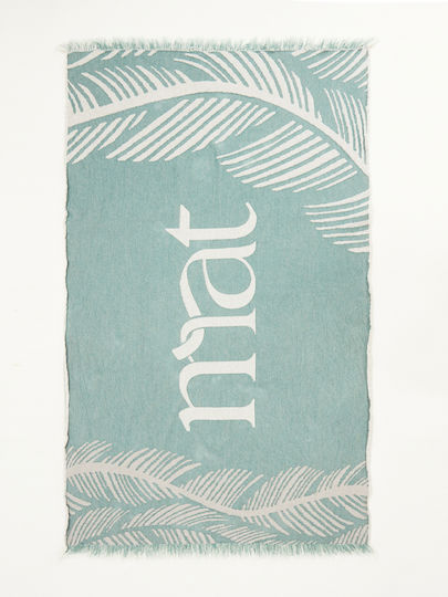 Mat Fashion Microfiber Towel Body Turquoise 86x180cm 8137.9016.NETTO-aqua-blue-white