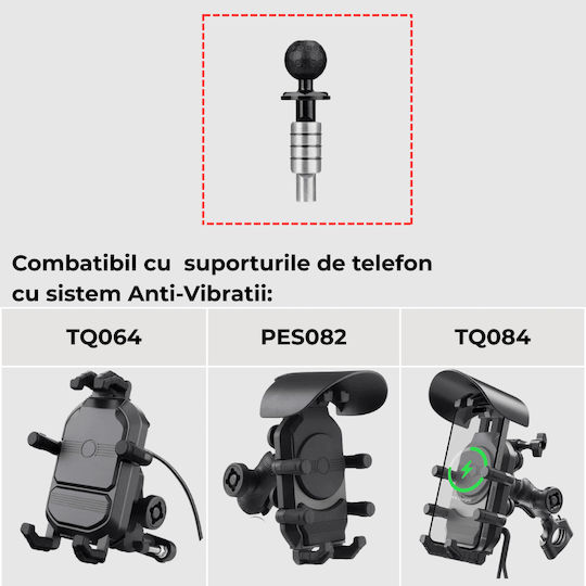 Motorcycle Phone Mount Adapter Fork Clamp – Compatible Anti-vibration Motorcycle Phone Mounts By Motowolf
