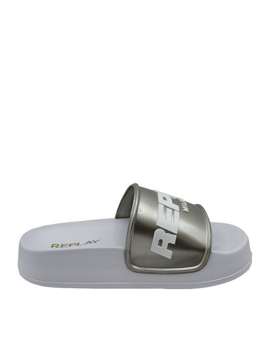 Lotty Women's Platform Slides Silver
