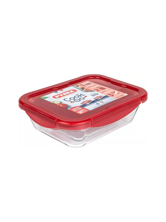 Pyrex Кутия за обяд Стъкло Подходяща за микровълнова фурна 2бр