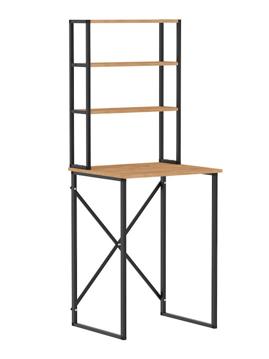 Megapap Bobby Ραφιέρα Μπανιέρας Μεταλλική 67x60x178cm Μαύρη