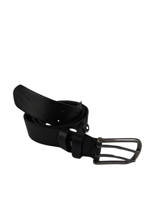 Herren Gürtel Leder Schwarz