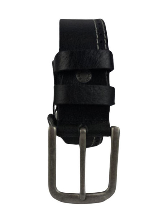 Herren Gürtel Leder Schwarz