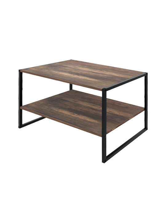 Rechteckiger Beistelltisch Giza Holz Rustikal Karydi M90.2xL50.3xH50.4cm