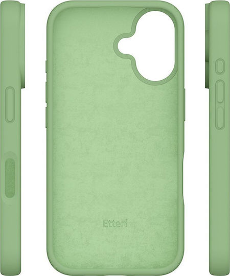 Etteri Back Cover Σιλικόνης Πράσινο (iPhone 16)