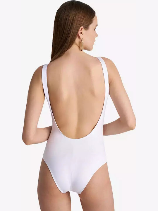 One-Piece Swimsuit with Padding & Open Back
