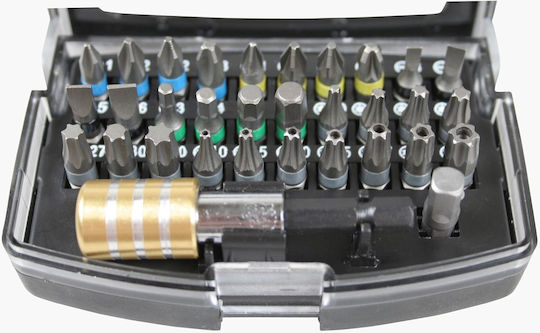 Benson Set 32 Schrauberbits Flach Kreuz Torx Inbus