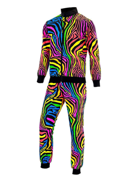 Carnival Costume Neon Rainbow Tracksuit