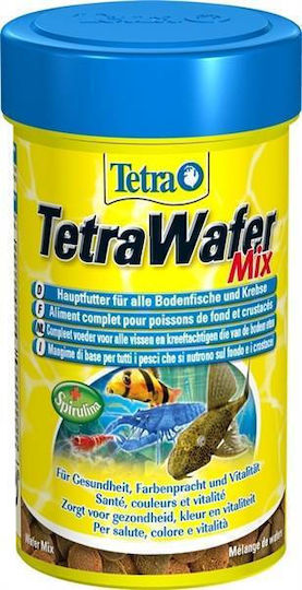 Tetra Wafer Mix Bottom Fish Food with Spirulina 100ml 48gr