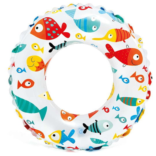 Intex Lively Print Kids' Swim Ring with Diameter 51cm. for 4-6 Years Old Watermelon-Flamingo-Ice Cream