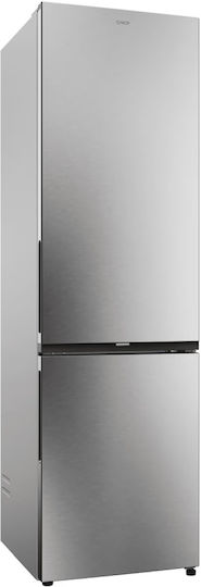 Candy Ψυγειοκαταψύκτης 409lt NoFrost Υ205xΠ59.5xΒ66.7εκ. Inox ECN2CQTEX206