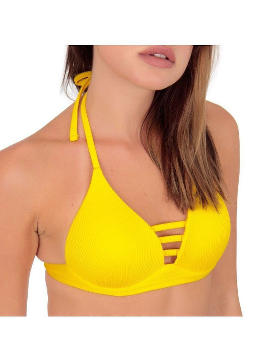 Set Bikini Τριγωνάκι Κίτρινο
