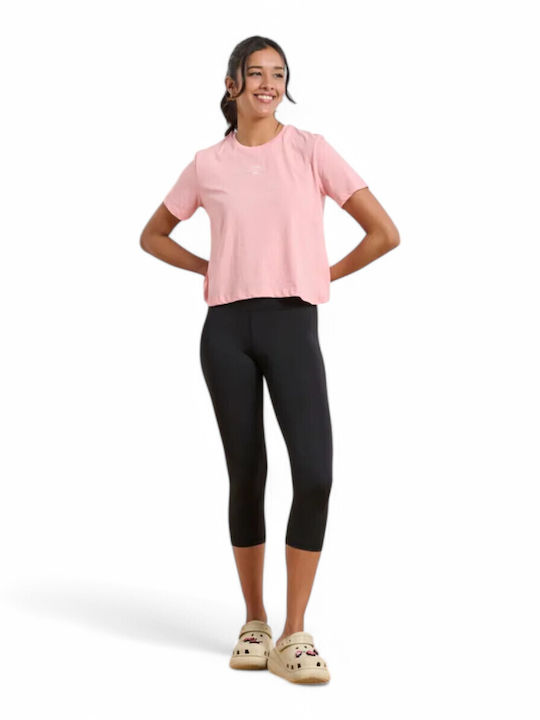 Women's Blouse Cotton Short Sleeve Pink