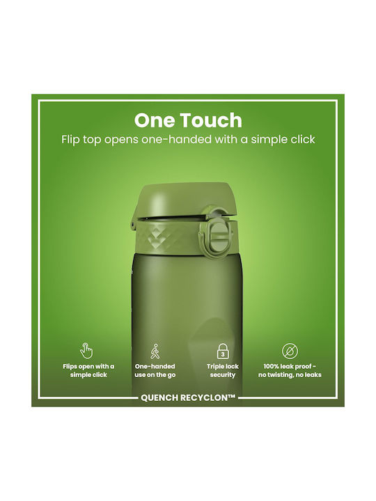 Ion8 Quench Παγούρι Πλαστικό Ποδηλάτου 1000ml Πράσινο