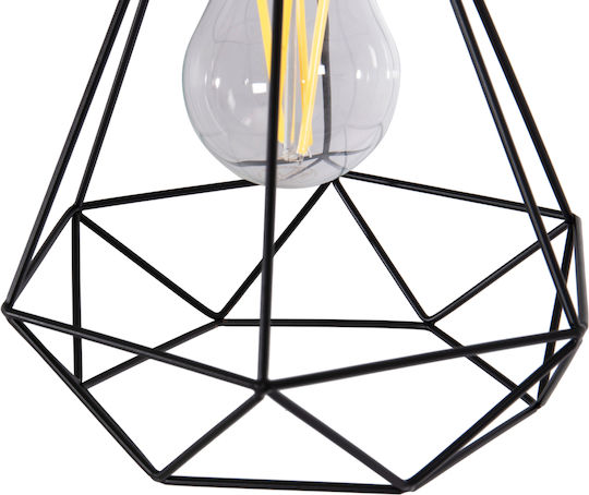 HomeMarkt Milid Leuchte Wand mit Fassung E27 Schwarz 20cm