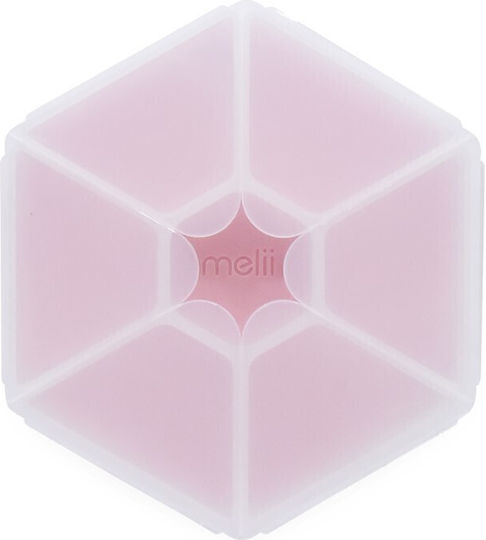 Melii Snackle Box Hexagon Plastic Kids' Food Container Pink