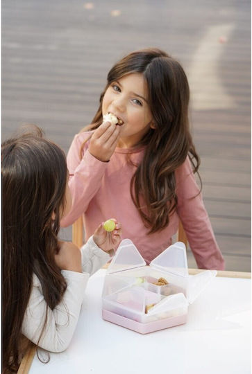 Melii Snackle Box Hexagon Πλαστικό Παιδικό Δοχείο Φαγητού Μπλε