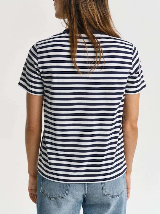 Γυναικείο T-shirt Ριγέ Μπλε