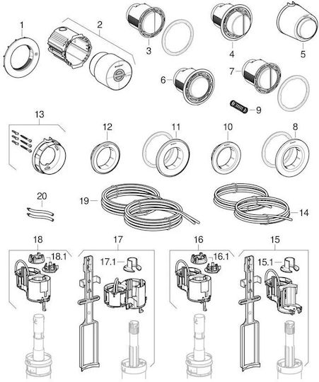 Geberit Flush Plate Dual Flush