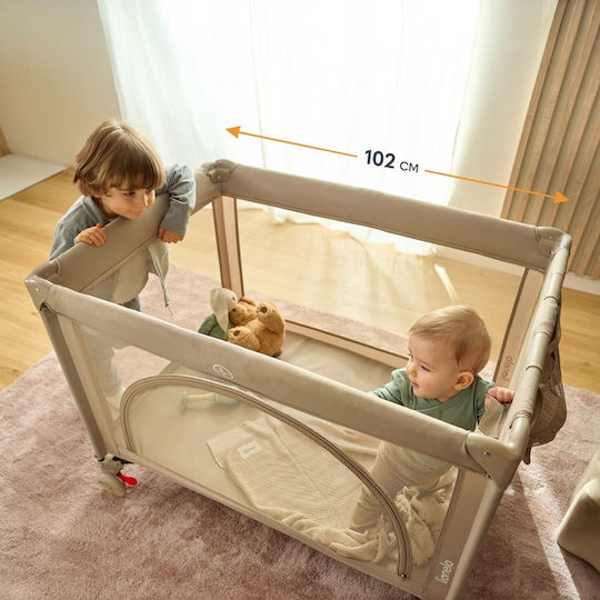 Lionelo Laura Playpen 2 Levels with Mattress Pink 102x72cm