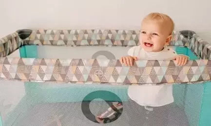 Lionelo Stefi Playpen With Mattress Beige 60x120cm