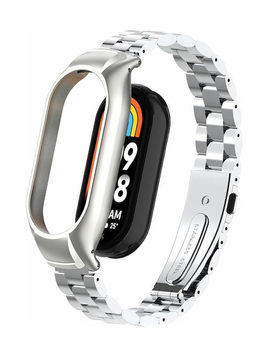 Revomag Curea Argintiu (Smart Band 8 / Smart Band 9 / Smart Band 10)