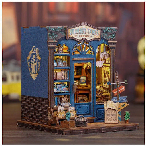 Cutebee Wooden Construction Toy Bookstore