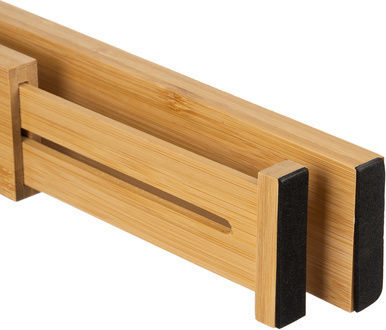 Ruhhy Compartimente de Sertar Din Lemn 56x6x1.5cm 4 Buc Bej