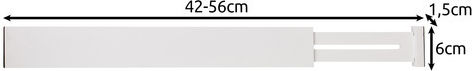Ruhhy Compartimente De Sertar Din Lemn 56x6x1.5cm 4 Bucăți Albe