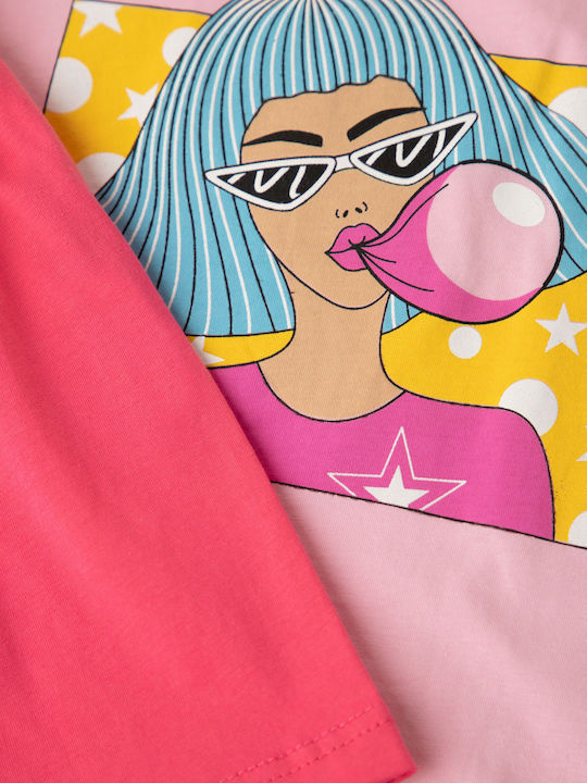Minerva Παιδική Πιτζάμα Καλοκαιρινή Kids Pajama Multicolor Minerva Παιδική Πιτζάμα Καλοκαιρινή Kids Pajama Multicolor