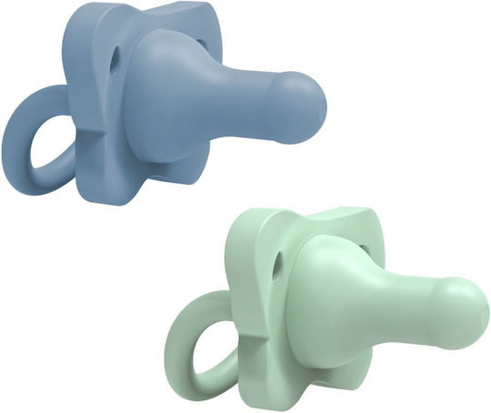 Dr. Brown's Happy Paci Pacifiers Silicone Blue-Green for 0+ months 2pcs