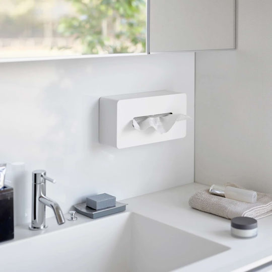 Yamazaki Tissue-Halter An der Wand montiert Weiß 13.2x8.3x26.2cm