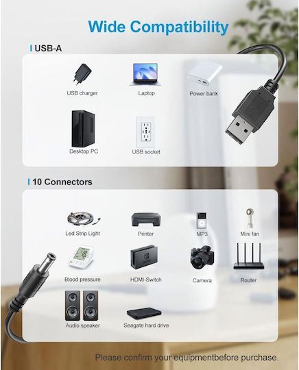 ATC USB 2.0 Cable USB-A male - DC 1m 111147