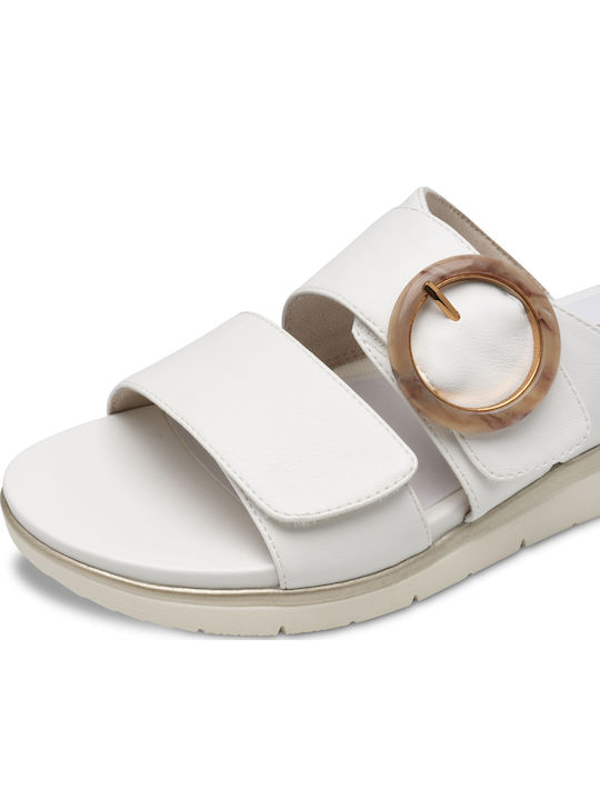 Flache Sandalen für Damen Anatomisch in Weiß Farbe