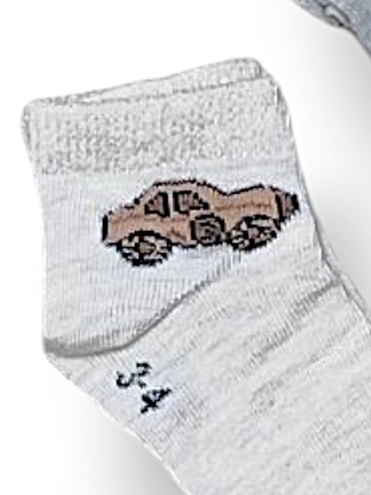 Babydom Șosete pentru Copii Beige, Gray, Ecru 3 Perechi