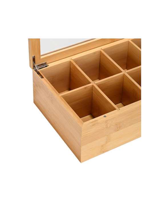 Estia Box for Coffee / Sugar / Tea with Lid Wooden Brown 19x9x31cm