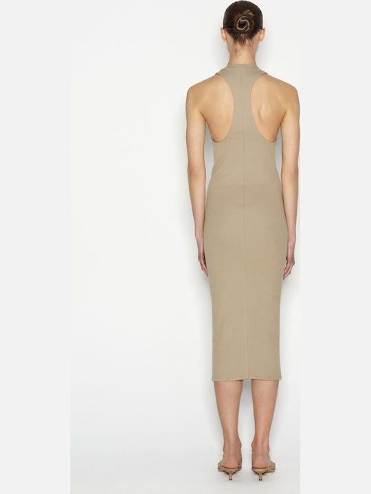 Summer Midi Dress Beige
